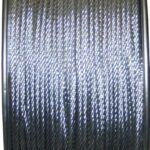 Ben-Mor 80034 Aircraft Cable, 1/8 in Dia, 500 ft L, 340 lb Working Load, Carbon Steel, Galvanized