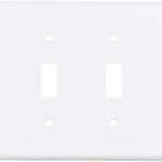 Eaton Wiring Devices 2154W-BOX Wallplate, 4-1/2 in L, 8.19 in W, 4 -Gang, Thermoset, White, High-Gloss