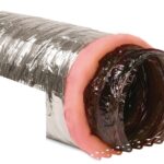 Imperial MEA-0610 Air Duct, 10 ft L, Polyester, Silver