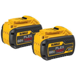 DeWalt DCB609-2 20V/60V 9AH Rechargeable Battery Pack - Black & Yellow