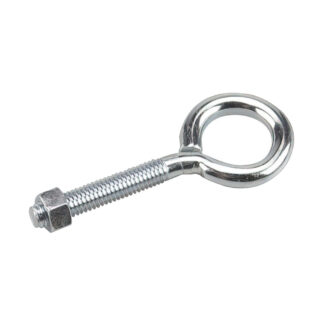 Onward 2117XB 4" x 3/8" Steel Eye Bolt with Nut - Zinc