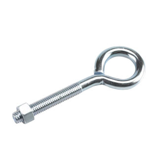 Onward 2126XBC 4" x 1/2" Steel Eye Bolt with Nut - Zinc