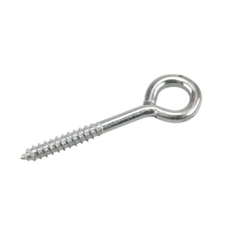 Onward 2155XB 4-1/2" x 3/8" Steel Eye Bolt with Lag Thread - Zinc