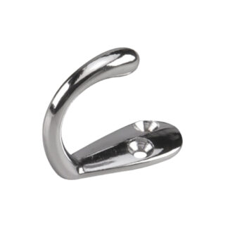 Onward 223CV 1-1/2" 223 Single Metal Wardrobe Hook, 2 Pack - Chrome