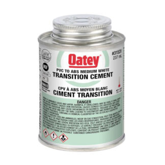 Oatey 31531 Transition Cement, Liquid, White, 236 mL