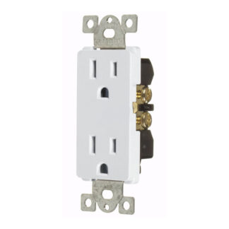Cathelle 5635C Decora Duplex Outlet, 10 Pack - White