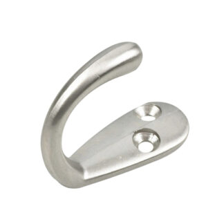 Onward 223NBV 1-1/2" 223 Single Metal Wardrobe Hook, 2 Pack - Brushed Nickel