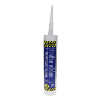 Work Zone WZ03001 300ml 100% Silicone Interior & Exterior Sealant - Clear