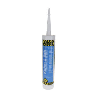Work Zone WZ03301 300ml Kitchen & Bath Silicone Sealant - Clear