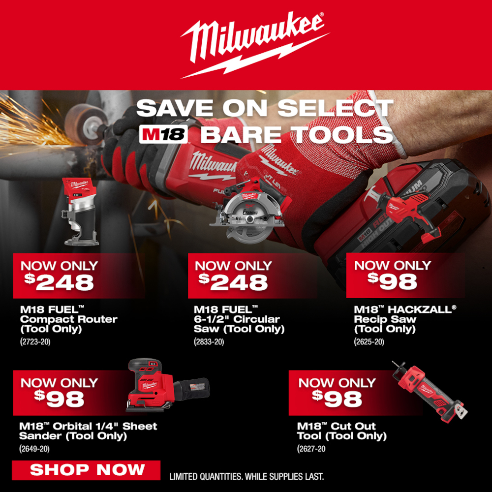 Milwaukee 2649-20 M18 Orbital 1/4