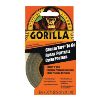 Gorilla 6101002 1" x 30ft To-Go Gorilla Tape - Black