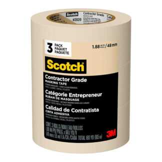 Scotch 2020-48-CP Contractor Grade Masking Tape, 3 Pack - Beige