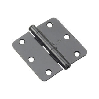 Onward 2820FBB 3" Full Mortise Steel Butt Hinge, 2 Pack - Black