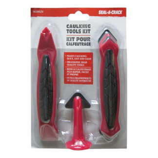 RCR SC10123 SEAL-A-CRACK Caulking Tool Kit - Black & Red