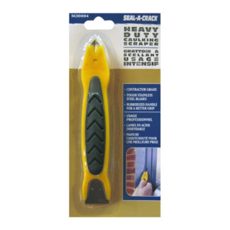 RCR SC10004 Seal-A-Crack Heavy-Duty Profile Rubber & Stainless Steel Caulking Scraper