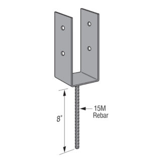 Simpson WUB66HDG 6" x 6" Hot Dipped Galvanized Post Bracket