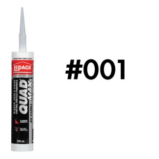 LePage 1869816 280ml Quad Max Window, Door & Siding Sealant - #001, White