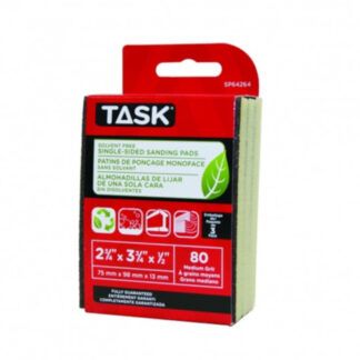 Task SP64264 80 Grit 3-3/4" x 2-3/4" Medium Eco Sanding Pad, 3 Pack