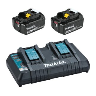 Makita Y-00359 DC18RD Dual Charger & Two 5Ah Batteries - Starter Kit