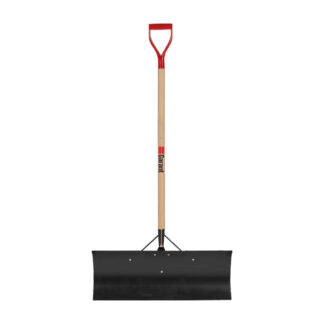 Garant YSP30D 30" Steel Blade Snow Pusher - Black, Red & Hardwood