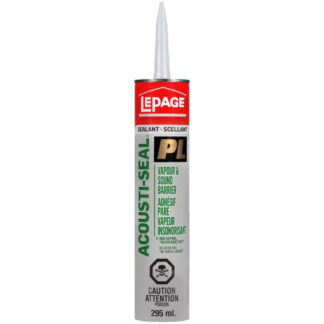 LePage 1435208 295ml PL Acousti-Seal Vapour & Sound Barrier Sealant - Black