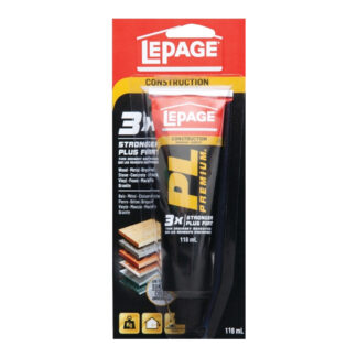 LePage 1584230 118ml PL Premium 3X Stronger Construction Adhesive - Tan