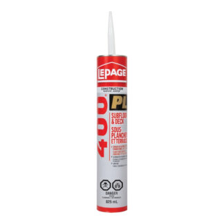 LePage 1601357 825ml PL 400 Subfloor & Deck Construction Adhesive - Beige