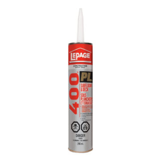 LePage 1654126 295ml PL 400 Subfloor & Deck Construction Adhesive - Beige