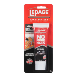 LePage 1673142 88ml No More Nails All-Purpose Construction Adhesive - White