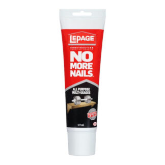 LePage 2047902 177ml No More Nails All-Purpose Instant Grab Construction Adhesive - White