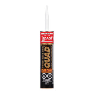 LePage 2398133 295ml Quad Window, Door & Siding Sealant - White