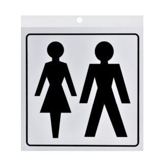 Richelieu 1182730 Aluminum "REST ROOM" Adhesive Sign