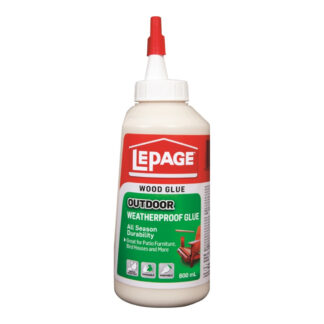 LePage 524644 Outdoor Weatherproof Glue, Light Brown, 800 mL Bottle