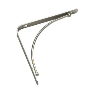 Onward 4971NB08BC 25lb 4971 Decorative Steel Shelf Bracket - Brushed Nickel