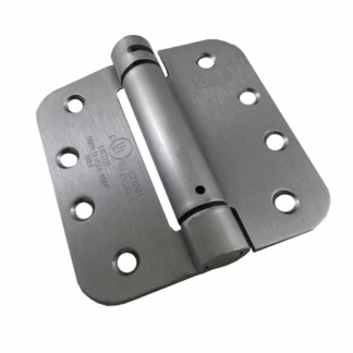 Onward 51822BCR 4" Steel Full Mortise Adjustable Spring Hinge - Brushed Chrome