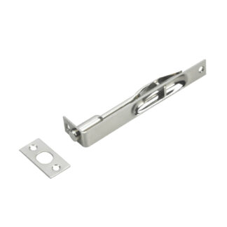 Onward 65NBV 6" x 3/4" Metal Flush Bolt - Brushed Nickel