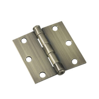 Onward 820ABB 3" Steel Full Mortise Butt Hinge, 2 Pack - Antique Brass