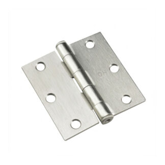 Onward 820NBB 3" Steel Full Mortise Butt Hinge, 2 Pack - Brushed Nickel