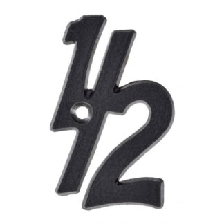 Richelieu 1040480 3" Rustic Letter "1/2" - Black