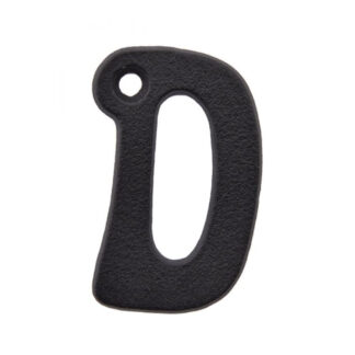 Richelieu 1040030 2" Rustic Letter "D" - Black
