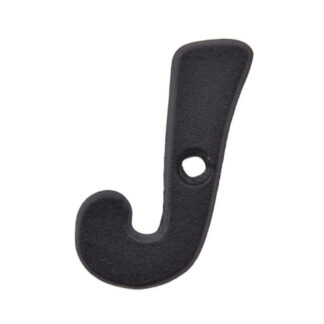 Richelieu 1040103 2" Rustic Letter "J" - Black