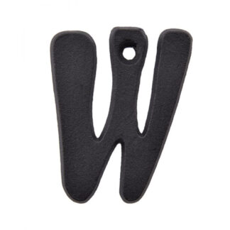 Richelieu 1040243 2" Rustic Letter "W" - Black