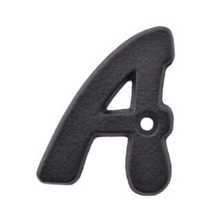 Richelieu 1040006 2" Rustic Letter "A" - Black