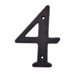 Richelieu 1040405 3" Rustic Number #4 - Black