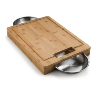 Napoleon 70012 Cutting Board with Stainless Steel Bowls