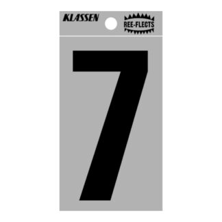 Richelieu 1013467 3" Ree-Flect Number #7 - Black & White