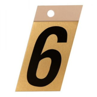 Richelieu 1002031 2" Metl-Stik Number #6 - Brass & Black