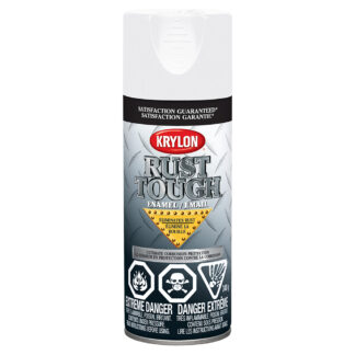 Krylon 49200 340g Rust Tough Enamel Spray Paint - Gloss White