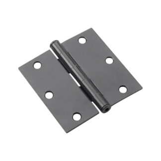 Onward 821FBB 3-1/2" Steel Full Mortise Butt Hinge, 2 Pack - Black