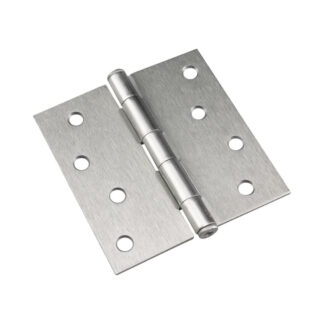 Onward 822NBB 4" Steel Full Mortise Butt Hinge, 2 Pack - Brushed Nickel
